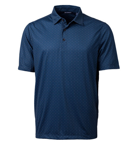 Cutter & Buck Pike Double Dot Print Stretch Men’s Polo