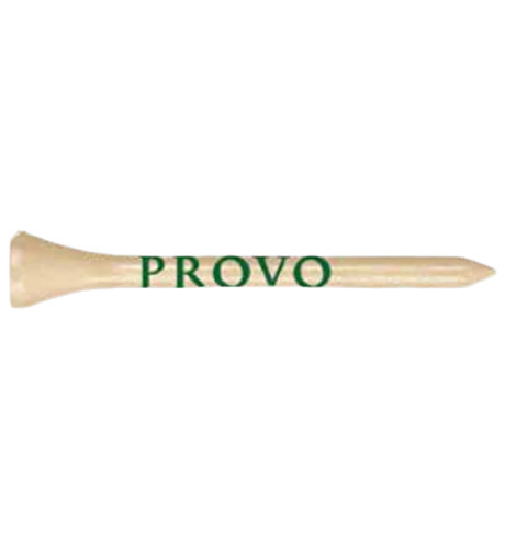 Imprinted Wood Tees 3 ¼” Ziplock Tee Pack (10 Tees)